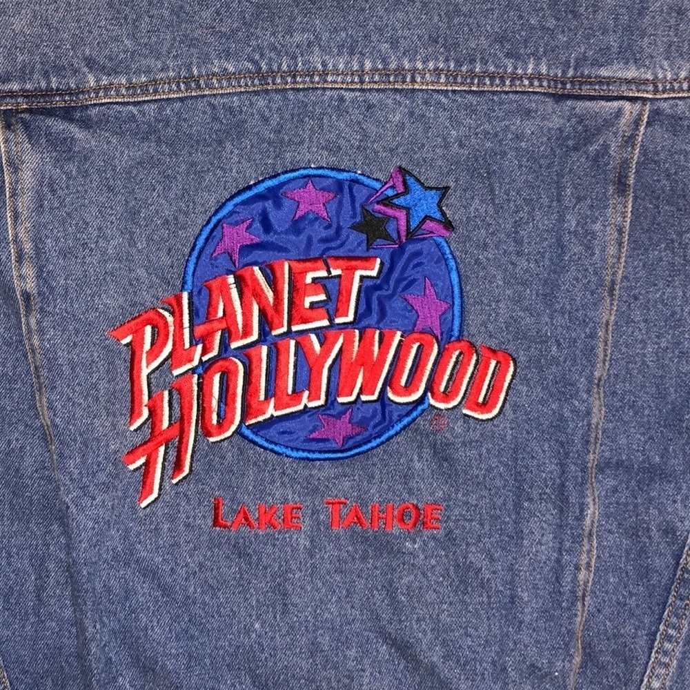 Planet Hollywood Lake Tahoe Vintage Denim Jacket - Picture 4 of 14